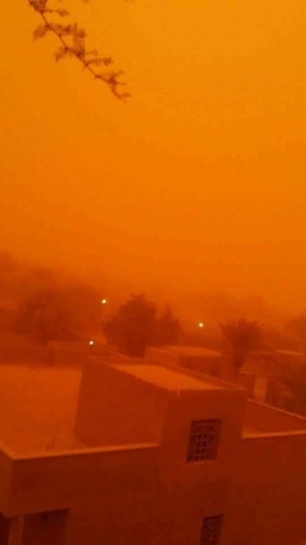 بالصور.. ناسا تنشر صور العاصفة الترابية الأخيرة في العراق