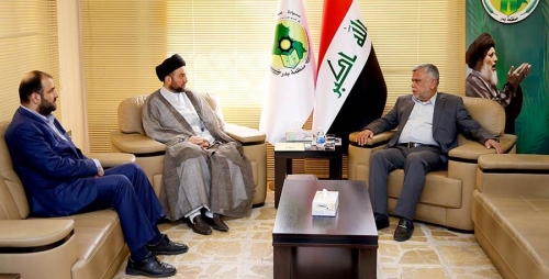 الحكيم والعامري يبحثان الحرب على داعش والتعديل الوزاري
