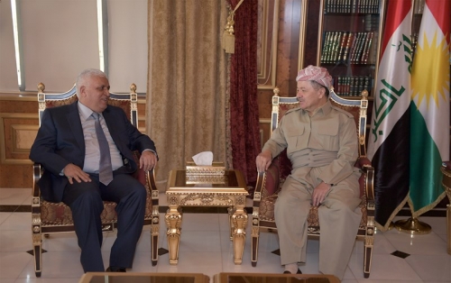 البارزاني والفياض يبحثان الاوضاع الأمنية على جبهات المواجهة مع داعش