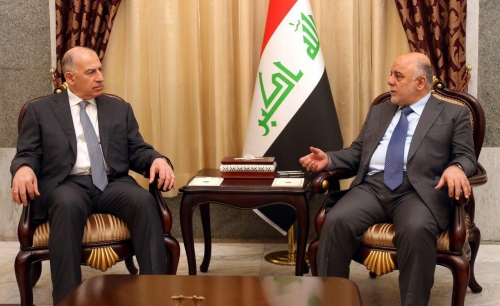 العبادي والنجيفي يبحثان تحرير الموصل ونبذ الخلافات