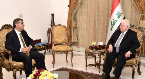 معصوم وقيماقجي يبحثان المستحقات المالية للشركات التركية في العراق