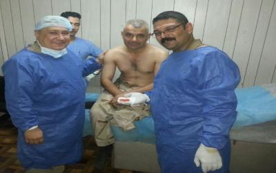 أطباء عسكريون ينجحون برفع ورم من ظهر منتسب في الدفاع الجوي