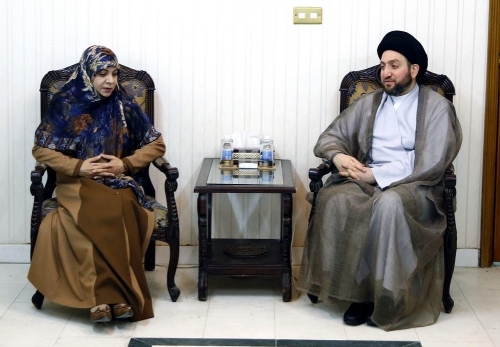 الفتلاوي تبارك للحكيم بزعامة التحالف الوطني وتؤكد أهمية تقوية التحالف