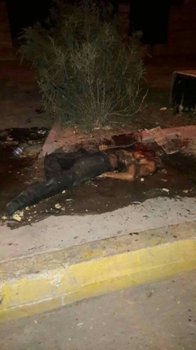 بالصور.. قتل انتحاري بمنطقة العلاوي ووقوع إصابات