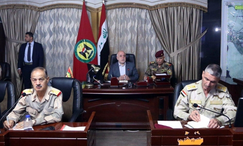 العبادي لعمليات بغداد: يجب عدم السماح لأي خرق من داعش 