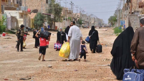 أكثر من 190 الف عائلة نازحة تعود لأماكن سكناها في الانبار وصلاح الدين 