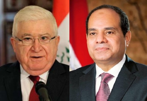 السيسي لمعصوم: مستعدون للتعاون العسكري في القضاء على داعش