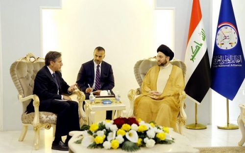 الحكيم يؤكد لبلنكن حاجة العراق لإعادة الهيكلة للحد من الفساد