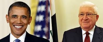 أوباما يجدد لمعصوم دعم بلاده لمستقبل افضل للعراق 