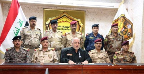 العبادي يعلن إنطلاق عملية تحرير الموصل