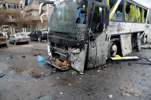 تحالف ارهابي بقيادة [النصرة] يتبنى تفجيري دمشق